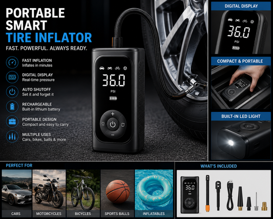 Portable Smart Tire Inflator