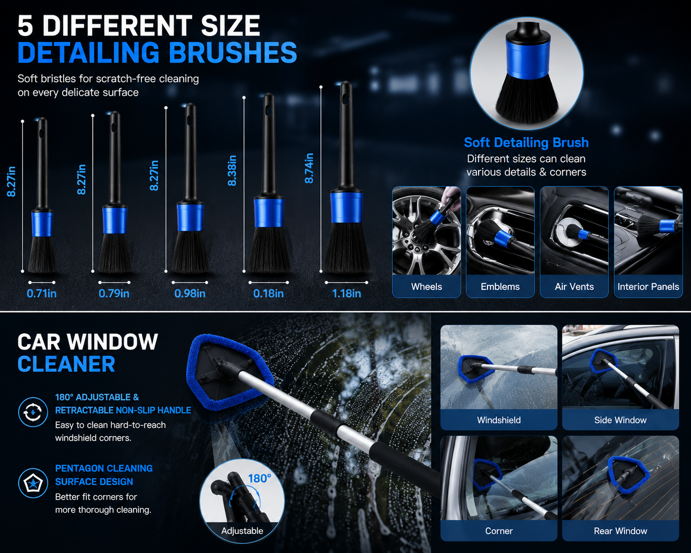 Premium Car Detailing Kit-Complete Interior Cleaning Solution