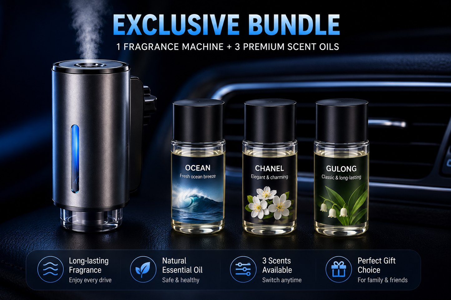 LuxeMist™ Car Aroma Diffuser
